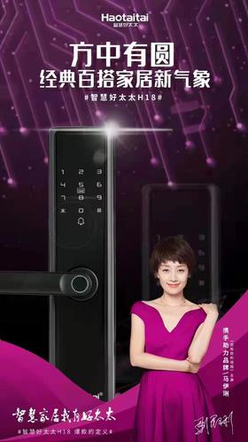 好太太智能指纹锁  C级锁芯+多重开锁设计 简单实用 终身维护  智能锁十大品牌 品质值得信赖