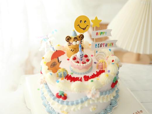 卡通主题款 立体小动物可爱小老虎 周岁 派对 男孩女孩造型蛋糕 商品图1