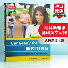 柯林斯雅思基础英文写作 英文原版 Get Ready for IELTS Writing 英语考试辅导书籍进口教材 可搭词汇阅读听力语法口语