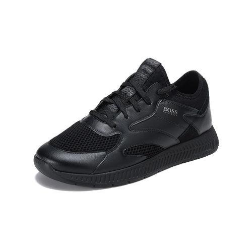 HUGO BOSS/雨果博斯 男士织物等多种材质拼接网眼系带休闲运动鞋 50455539 商品图1