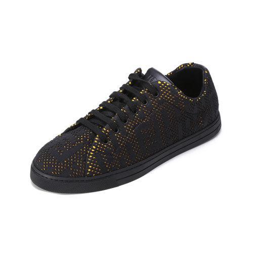 FENDI/芬迪【22春夏新款】男士织物系带休闲运动鞋FF图案 7E1476 AHGP 商品图1