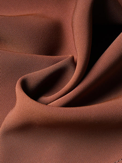 剩S/XL 米思阳2026春季新款气质通勤纯色长袖连衣裙扭结收腰大摆裙2232 商品图3