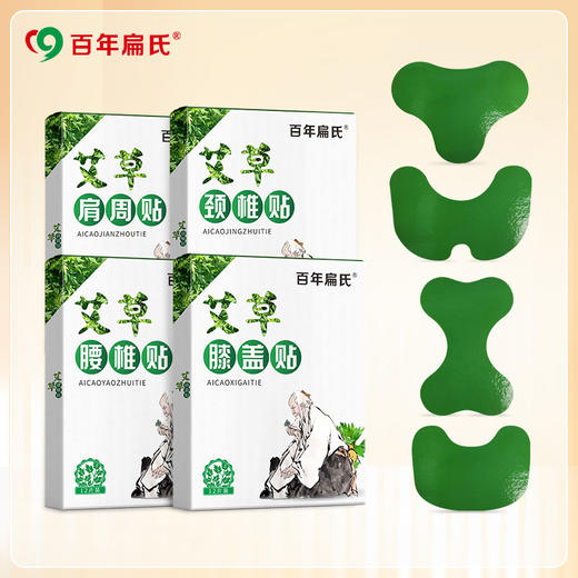 百年扁氏肩颈腰膝艾草贴组合10盒装 商品图0