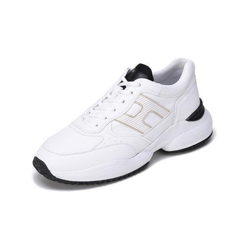 HOGAN【22春夏新款】 男士Interaction系列皮革H字母系带休闲运动鞋双岛鞋老爹鞋 HXM5450DP01QE 商品图1