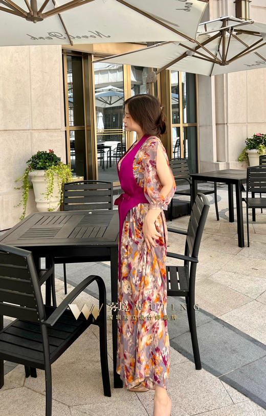 【雾境定制款】烟紫凤凰马甲两件套通勤度假两相宜拆分穿着也好看！ 可宽松可修身 22021210 商品图2