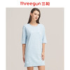 Threegun三枪 【彩条水柔弹力棉】圆领中袖女士家居裙睡裙-70403A911 商品缩略图4