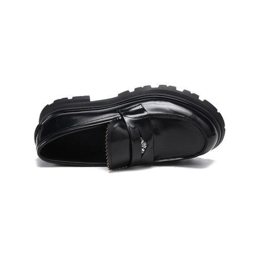 Alexander McQueen/亚历山大麦昆【22春夏新款】男士皮革徽标装饰厚底乐福鞋皮鞋 683571 WHZ85 商品图3