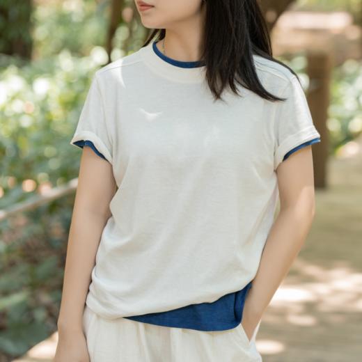 菜菜家植物染棉麻T恤|非遗手艺天然植物染，轻薄凉爽巨好穿 商品图4