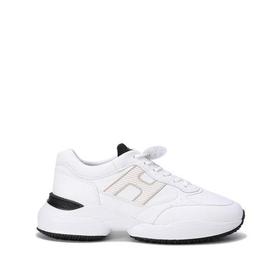 HOGAN【22春夏新款】 男士Interaction系列皮革H字母系带休闲运动鞋双岛鞋老爹鞋 HXM5450DP01QE