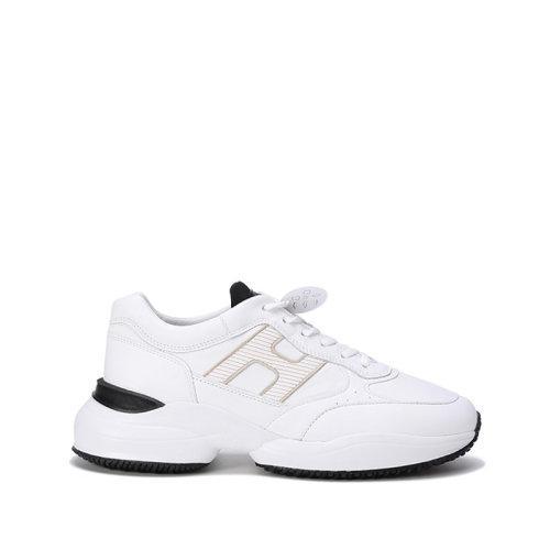 HOGAN【22春夏新款】 男士Interaction系列皮革H字母系带休闲运动鞋双岛鞋老爹鞋 HXM5450DP01QE 商品图0