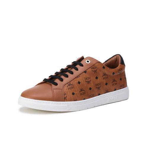 MCM【22春夏新款】男士涂层帆布配皮Terrain低帮系带休闲运动鞋板鞋 MEXCSMM21 商品图1