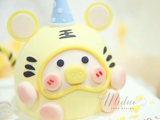 立体蛋糕 可爱立体小猪  lulu猪 老虎猪 派对 周岁 百天 生肖蛋糕 商品图1