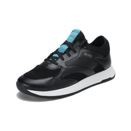 HUGO BOSS/雨果博斯 男士织物等多种材质拼接网眼系带休闲运动鞋 50455539 商品图6