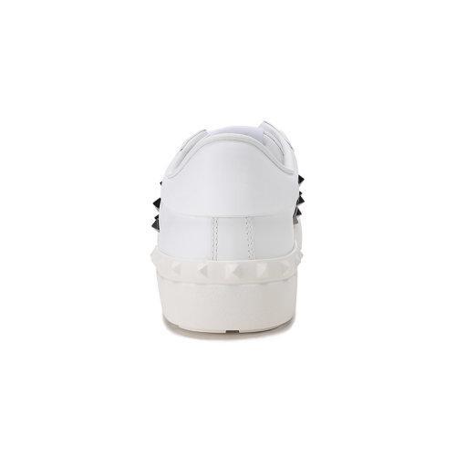 Valentino/华伦天奴【22春夏新款】男士牛皮Rockstud Untitled铆钉装饰系带休闲运动鞋板鞋小白鞋 XY2S0931 BXE 商品图2