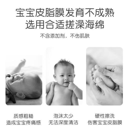 【海绵搓澡，洗澡不费劲】搓澡神器，搓澡海绵，搓灰搓泥海绵，婴儿成人浴擦搓澡神器，送挂钩 商品图4