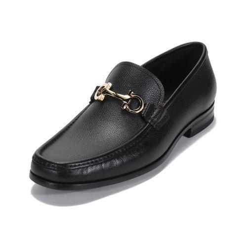 Salvatore Ferragamo/菲拉格慕 男士CHRIS系列牛皮GANCINI双面扣饰莫卡辛鞋皮鞋 0740679 商品图1