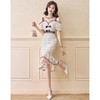 DSYP-DS22156新款轻奢时尚名媛气质收腰显瘦鱼尾连衣裙 商品缩略图1