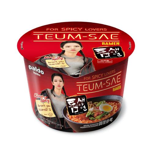 韩国八道极地辣汤面大碗面110g桶面 进口paldo拉面泡面方便速食 商品图0