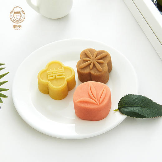 雅觅 茶食同享372g 10粒茶元素绿豆糕礼盒 点心零食小吃休闲食品下午茶送礼 商品图1