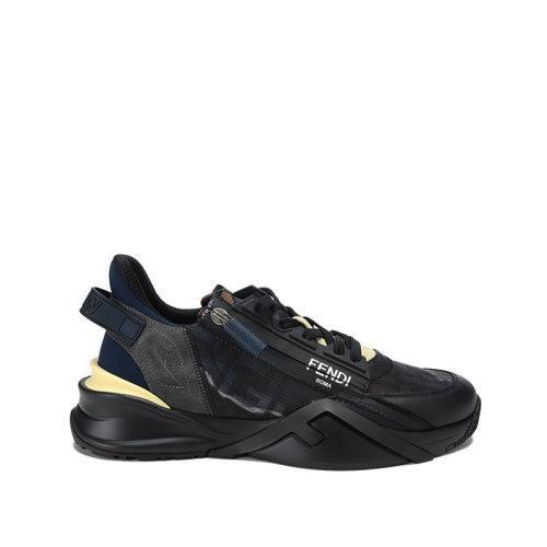 FENDI/芬迪【22春夏新款】男士织物等多种材质拼接Fendi Flow休闲运动鞋跑鞋FF图案提花 7E1519 AHIJ 商品图0