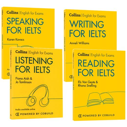 柯林斯雅思考试系列套装 英文原版教材 Collins English for IELTS 雅思英语阅读听力口语写作技巧4本 进口自学参考工具书 商品图2