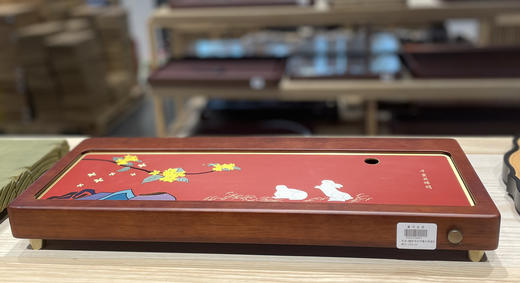 蟾宫传说竹檀木茶盘 商品图0