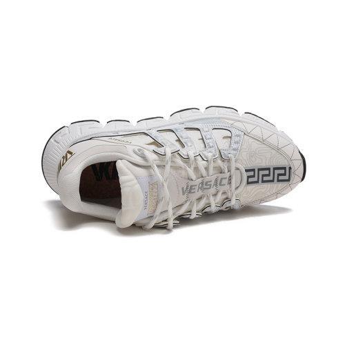 VERSACE/范思哲【22春夏新款】男士织物配皮TRIGRECA系带休闲运动鞋 DSU8094 D18TCG 商品图4