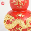 中华老字号蔡氏漆线雕祥龙葫芦瓶（5英寸红釉） 商品缩略图3