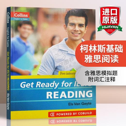 柯林斯基础雅思阅读 英文原版 Get Ready for IELTS Reading 英语考试辅导书籍进口教材 可搭词汇听力写作语法词汇 商品图0