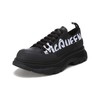 Alexander McQueen/亚历山大麦昆【22春夏新款】男士Tread Slick系列牛皮革/橡胶系带厚底休闲鞋涂鸦标志 682423 WIABD 商品缩略图1