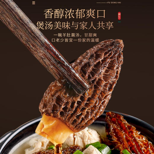 【福东海】 羊肚菌102克 礼盒 商品图6