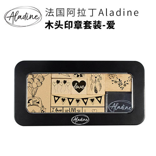 【法国Aladine】木头印章套装-爱 商品图0