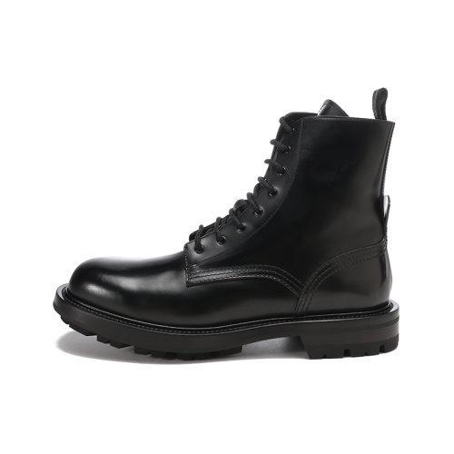 Alexander McQueen/亚历山大麦昆【22春夏新款】男士皮革系带工装靴子短靴 683569 WHZ80 商品图3