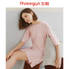 Threegun三枪 【彩条水柔弹力棉】圆领中袖女士家居裙睡裙-70403A911 商品缩略图2