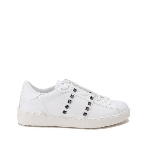 Valentino/华伦天奴【22春夏新款】男士牛皮Rockstud Untitled铆钉装饰系带休闲运动鞋板鞋小白鞋 XY2S0931 BXE 商品图0