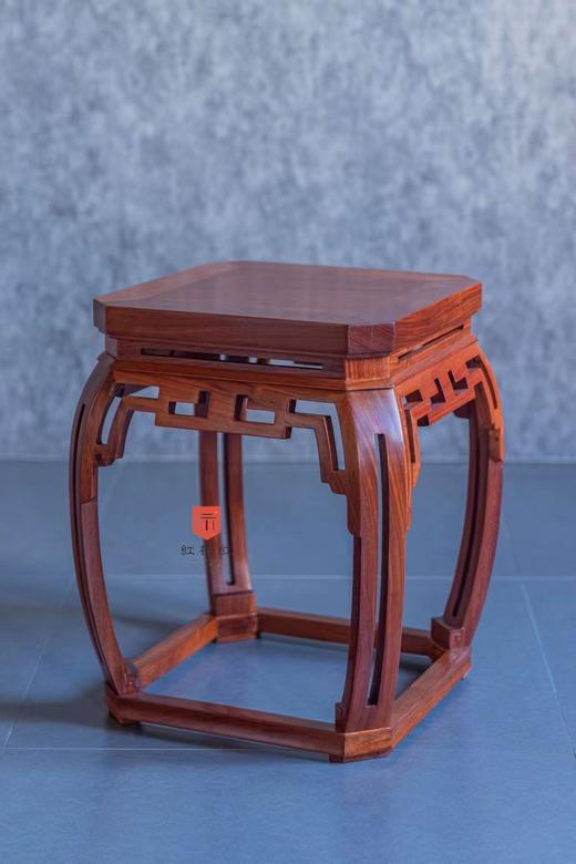 红桥红  家具严选  缅甸花梨（大果紫檀）【木面 78仿故宫文竹方桌五件套】 商品图7