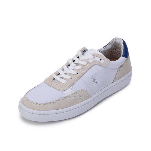 HUGO BOSS/雨果博斯 男士织物配皮等多种材质拼接系带休闲运动鞋板鞋 50454939 商品图11