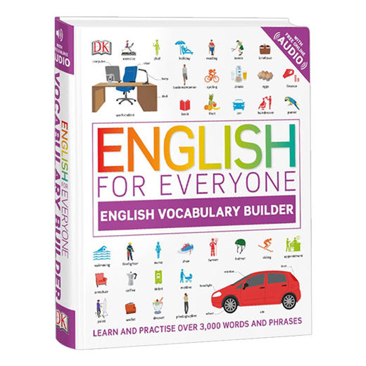 DK 人人学英语 英语词汇学习 英文原版 English for Everyone English Vocabulary Builder 看图学单词 小花生网推荐 英文版书籍 商品图0
