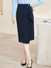 剩S/M/L/XL/XXL 「藏蓝叠浪」半身裙 个性不对称剪裁 米思阳2026春季新款时尚优雅气质直筒半身裙不对称修身一步裙4489 商品缩略图3