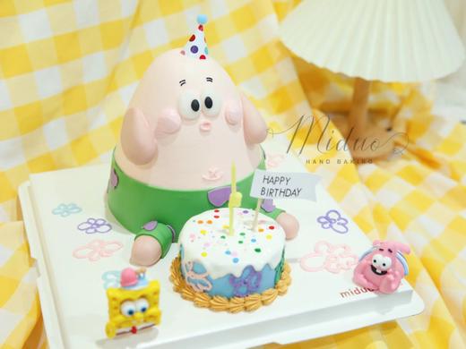 立体蛋糕 可爱立体派大星  海绵宝宝 男生 女生生日蛋糕 商品图2