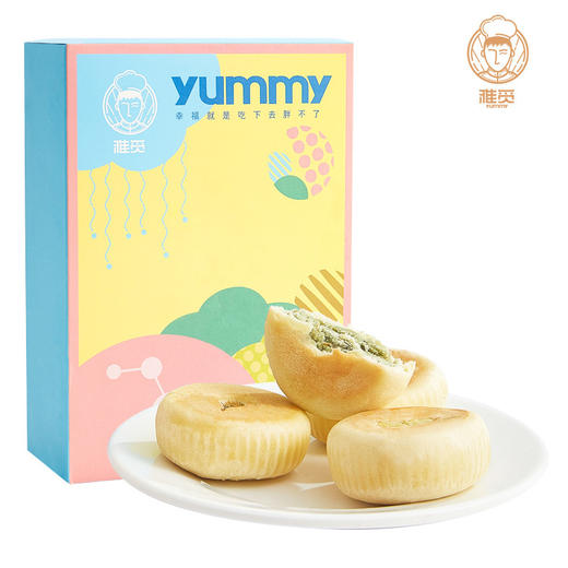 雅觅 抹茶茉莉花饼280g 8枚 鲜花饼特产小吃 营养休闲食品零食 商品图0