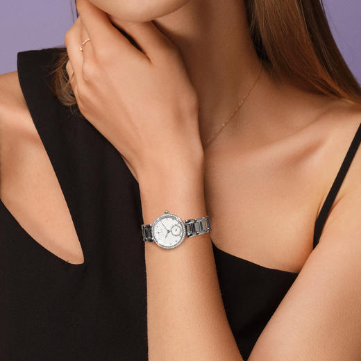 【ROROLOVE】诺爱Promise系列 天然钻石腕表 精钢天然钻石手表女轻奢气质女表（84颗钻石） 商品图5