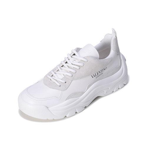 Valentino/华伦天奴【22春夏新款】男士皮革系带休闲运动鞋LOGO图案 XY2S0B17 VRN 商品图6