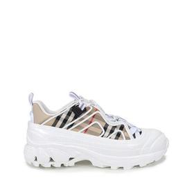 BURBERRY/博柏利 2021款 男款织物配皮Arthur系带休闲运动鞋 80372541