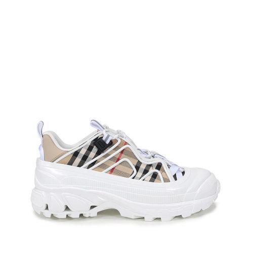 BURBERRY/博柏利 2021款 男款织物配皮Arthur系带休闲运动鞋 80372541 商品图0