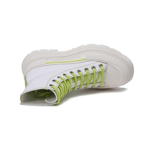 Alexander McQueen/亚历山大麦昆【22春夏新款】男士Tread Slick系列帆布/橡胶系带厚底靴子短靴 604254 W4MV2 商品图4