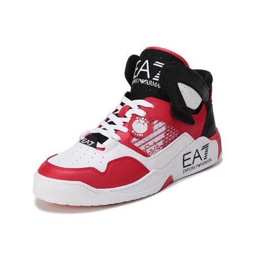 EA7阿玛尼【22春夏新款】男女同款系带休闲运动鞋LOGO图案 X8Z033 XK267 商品图1