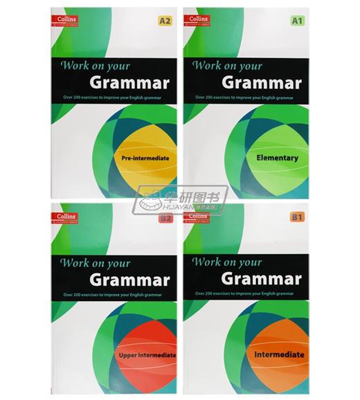 柯林斯攻破你的语法4册套装 英文原版书 Collins Work on Your Grammar A1 A2 B1 B2 英语考试辅导书籍进口教材 英文版原版 商品图1