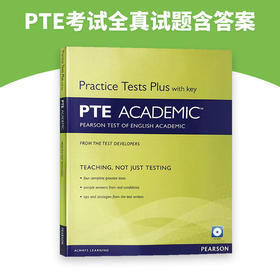 正版 PTE学术英语考试真题练习册 英文原版 Practice Test Plus for PTE Academic 培生PTE考试全真试题含答案 实战篇 附CD 进口书