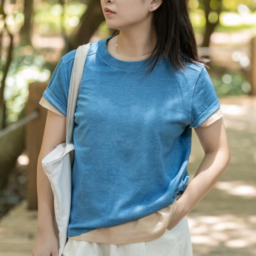 菜菜家植物染棉麻T恤|非遗手艺天然植物染，轻薄凉爽巨好穿 商品图7